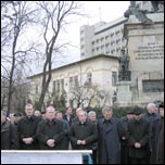 15 februarie 2007: Bucureti: Manifestare de protest n problema catedralei