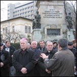 15 februarie 2007: Bucureti: Manifestare de protest n problema catedralei