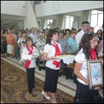 29 iunie 2008: Administrarea Mirului n Parohia Focani
