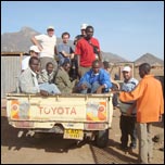 Transportul echipei misionare din Maikona