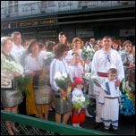 12 octombrie 2009: Zaragoza: Ofrand de flori adus Fecioarei Maria