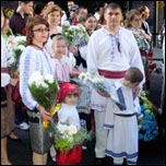 12 octombrie 2009: Zaragoza: Ofrand de flori adus Fecioarei Maria